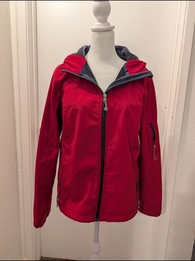 Black Diamond Red Hooded Utility Jacket